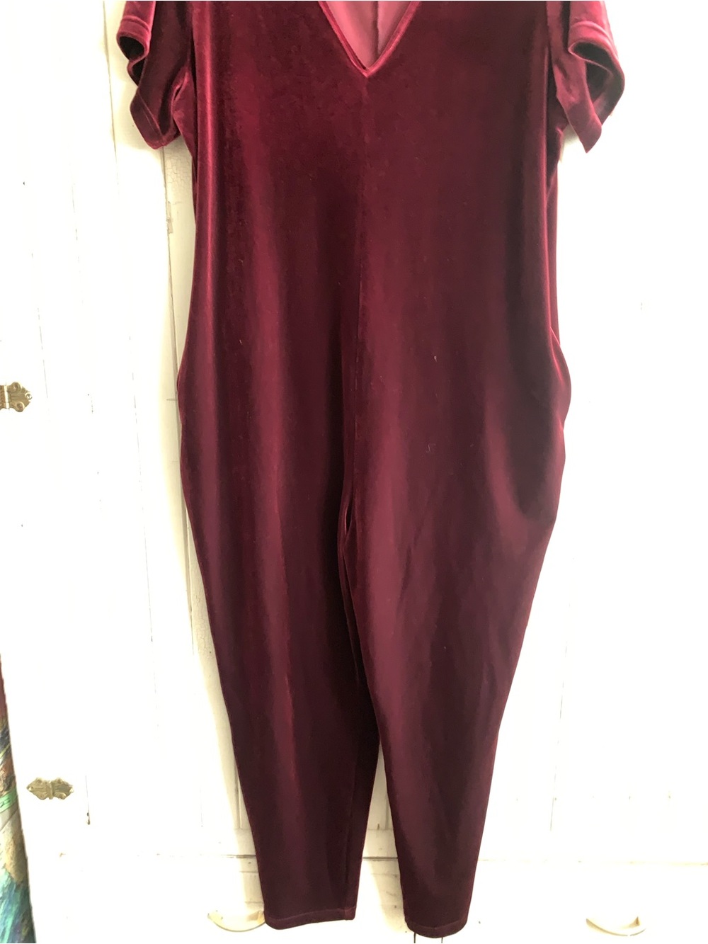 Smash & Tess Velvet Sunday Romper Merry Merlot Size XL - Picture 5 of 8